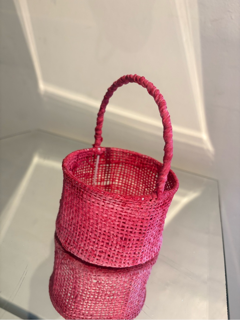 Cute miniature weaved basket